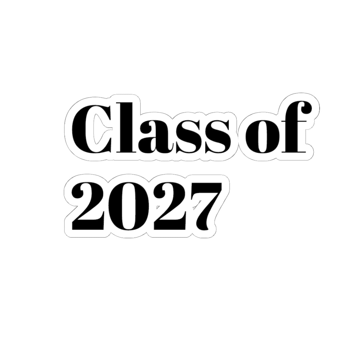 Class of 2027 Sticker — Graduation Laptop Decal