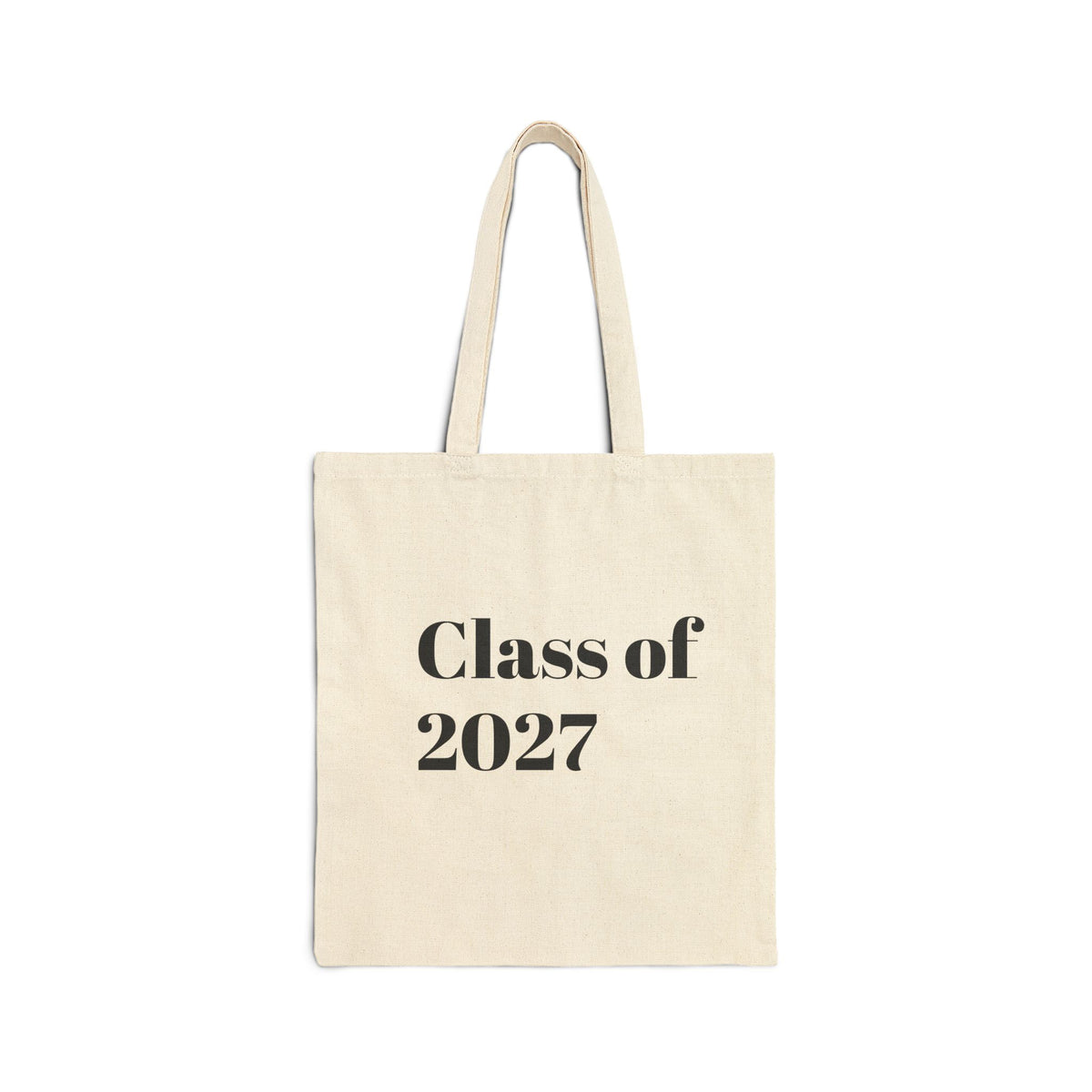 Class of 2027 Tote Bag — Cotton Canvas Graduation Gift
